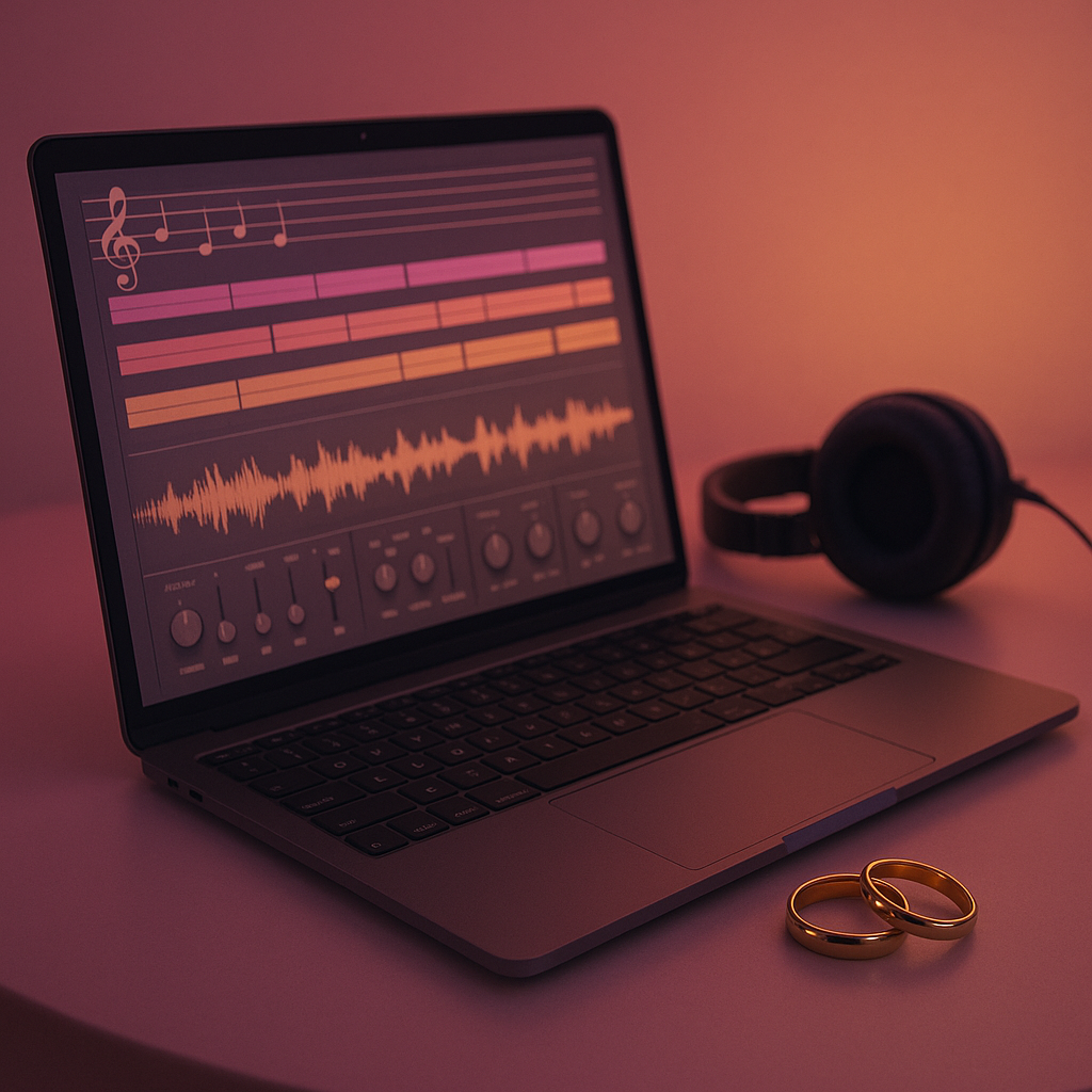 A last-minute wedding gift that still feels personal: a song made for them