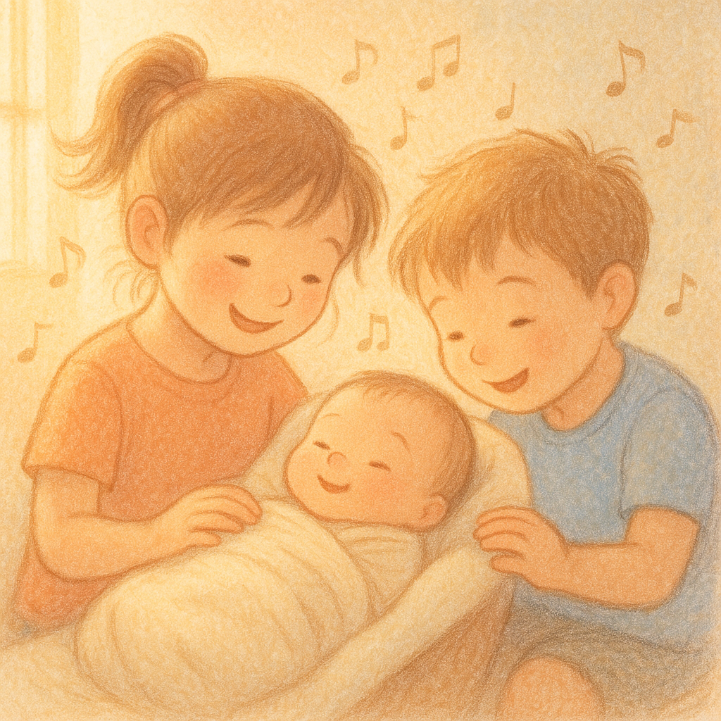 How to create a personalised new baby welcome song for an older sibling