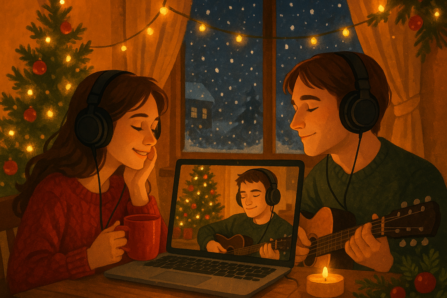 A custom Christmas song for your long-distance partner: how to make the miles feel smaller