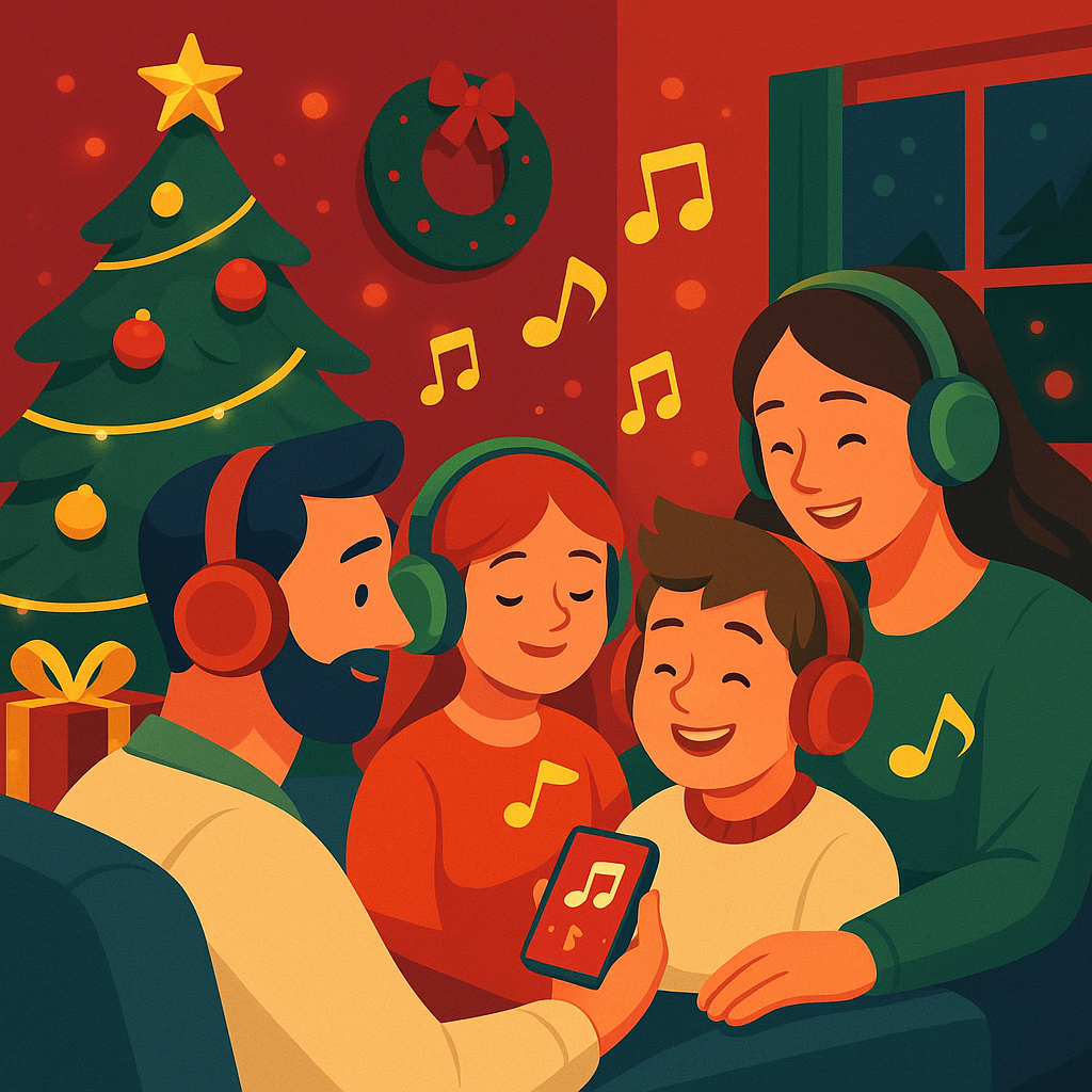 Custom Christmas personalized song artwork