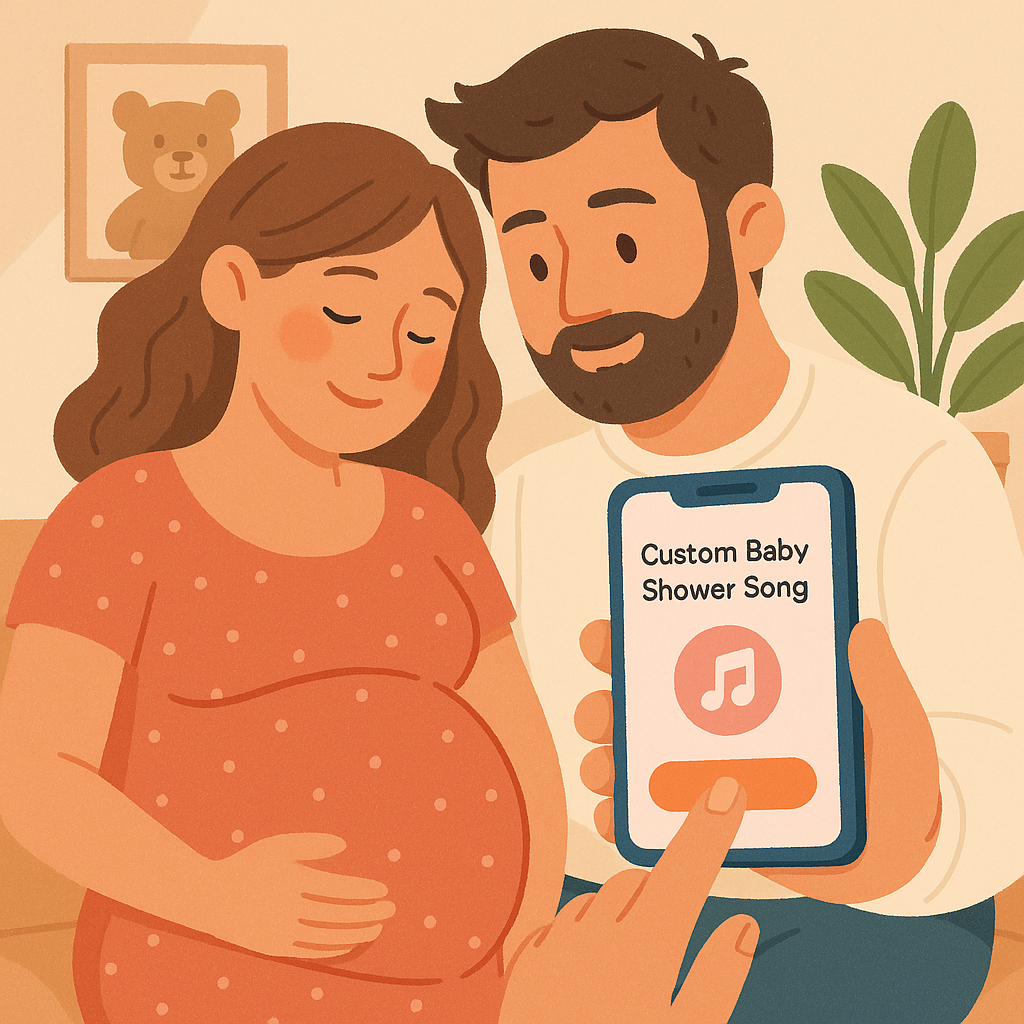 Custom Baby Shower personalized song artwork